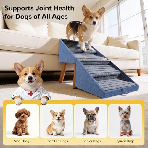 Dog Stairs for Small Dogs, Dog Safety Ramp for Couch - Image 2