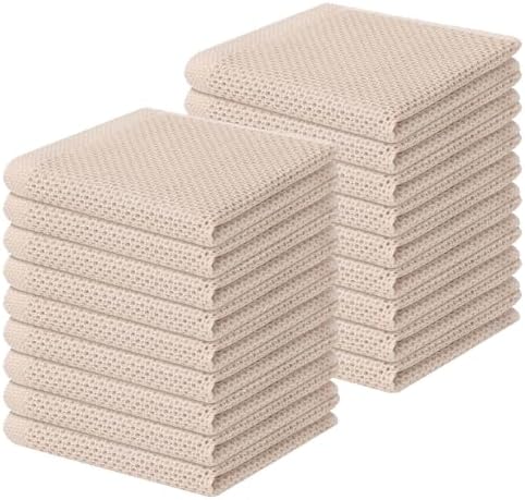 Homaxy 100% Cotton Waffle Weave Kitchen Dish Cloths 18-Pack by Homaxy