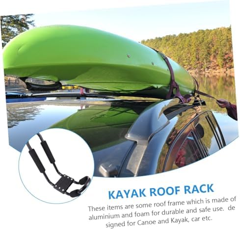 2 Pcs J Shaped Kayak Roof Rack for Car SUV Truck Crossbar Mount - Image 5