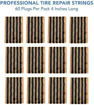 CKAuto 60pcs 4" Black Tire Repair Strings, Automotive Tool Tire Repair Plugs - Image 3