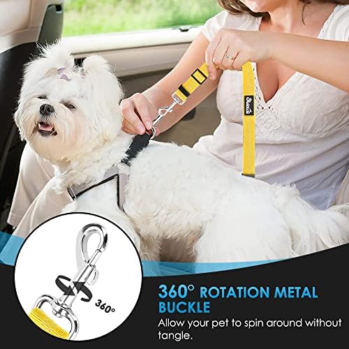 SlowTon Dog Seat Belt for Car, 2 Pack Dog Car Harness Seatbelt - Image 4