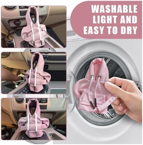 JOYCOURT Car Gear Shift Hoodie Auto Shifter Knob Cover - Image 5