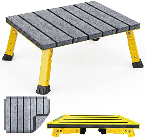 Marudina Adjustable RV Step Stool w/Cover, Large Platform by Marudina-Makeyourlifebetter