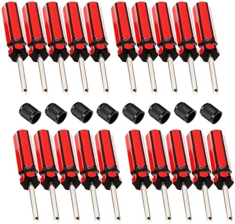 20 Pcs 6523339 Valve Core Removal Tool w/ 8 Tire Valve dust Cap Automotive Car by UpAmcarker