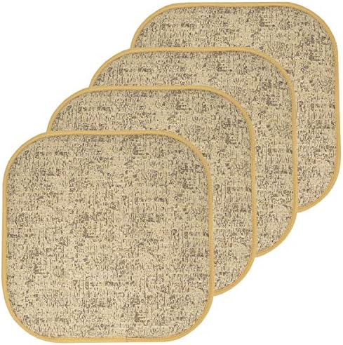 Sweet Home Collection Chair Cushion Memory Foam Pads Honeycomb Pattern Slip Non by SweetHomeCollection