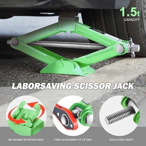 PM PERFORMOTOR 1.5 Ton Scissor Lift Jack - Image 3