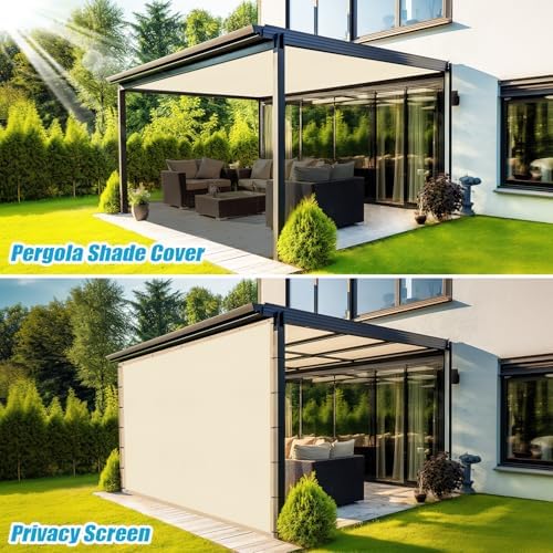 Amagenix 90% Pergola Shade Cover 4' X 15' Sun Shade Cloth - Image 5