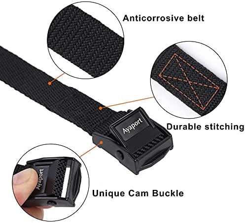 Ayaport Lashing Straps with Buckles Adjustable Cam Buckle Tie Down Cinch Strap - Image 2
