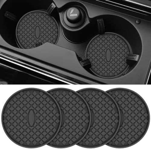 ME.FAN Car Cup Coasters Silicone Car Coasters/Cup Mats, Non-Slip Recessed Car by MEFAN