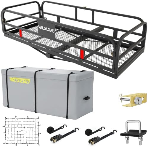 Wildroad 60"x24"x14" Hitch Cargo Carrier, Fits 2" Receiver by WILDROAD