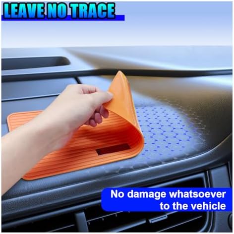 Craedli Car Dashboard Anti-Slip Mat, 11.81"×5.94" Waterproof PVC Phone Gripping - Image 5