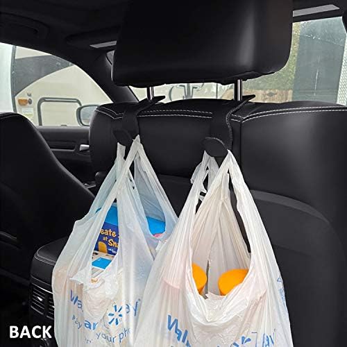 AMVOYOA Car Headrest Hook, Leather Vehicle Back Seat Hanger Storage - Image 4