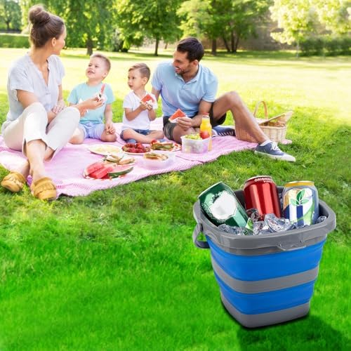 Collapsible Bucket with 1.32 Gallon, Small Plastic Bucket - Image 7