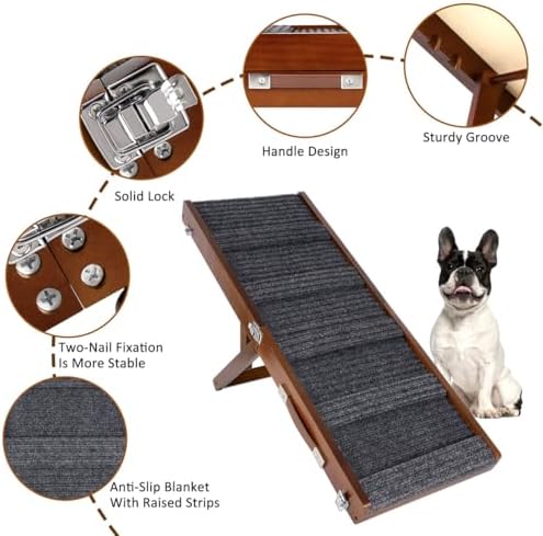 Okydoky Small Dog Ramp, Adjustable 4-Level Height, Foldable - Image 2