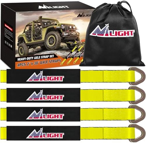Nilight 2" x 38" Axle Tie Down Straps by Nilight
