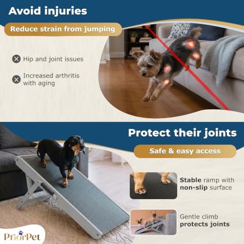 Dog Ramp for Couch – Non-Slip, Sturdy Build Foldable Wooden Dog Ramp – Supports - Image 6