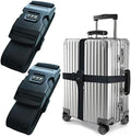 2 PCS Luggage Strap 78" x 2" Suitcase Belts Wide Adjustable Packing Straps by VVEIFO