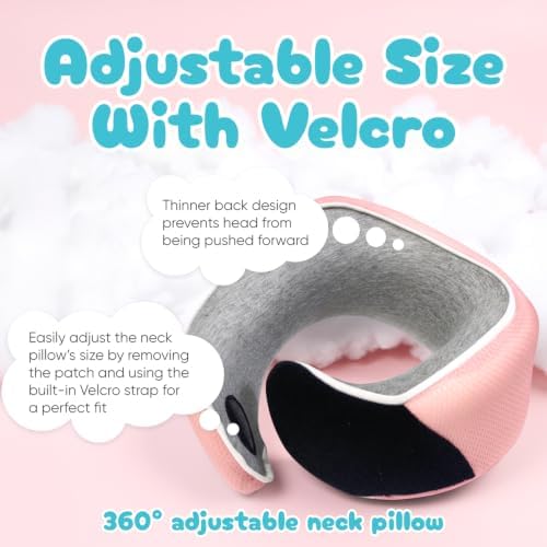 Proglobe Junior Kids Travel Neck Pillow, Ages 4-12, Airplane Car Seat - Image 4