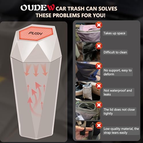 Car Trash Can with Lid, 30 Trash Bags, 2 Pack - Image 5