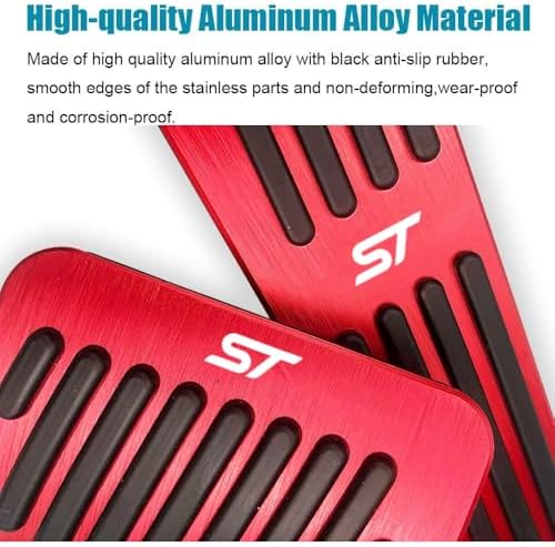 LEXLEY 2PCS Aluminum Brake Gas Pedal Covers - Image 4