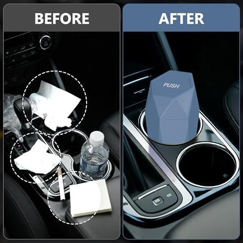 Car Trash Can with Lid, 30 Trash Bags, Dark Blue, 2 Pack - Image 6