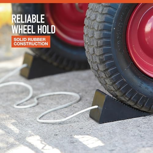 Ironton 2-Pk. of Compact Wheel Chocks, Solid Rubber - Image 4