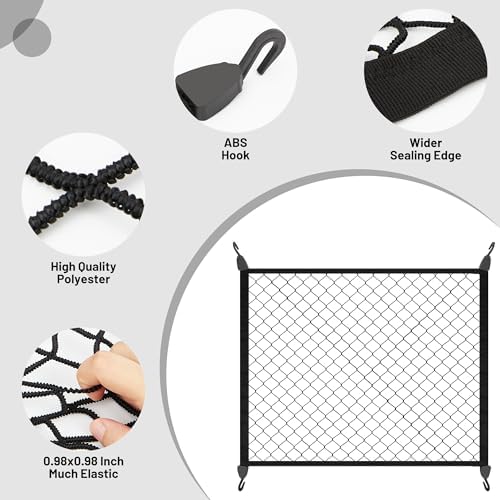 Elastic Cargo Net for SUV, Net Stretchable 31.2" x 24" Stretch to 62.4" x 48" - Image 3