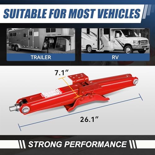 Auto Dynasty 2Pcs Scissor Jack, 2.5 Ton RV Travel Trailer Stabilizer Scissor - Image 4
