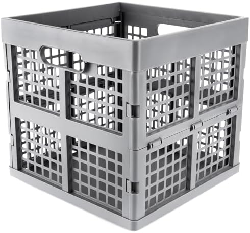 Eslite 3-Pack Collapsible Plastic Storage Crates, Foldable Crates - Image 2
