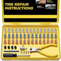 AUTOWN Tire Repair Kit with Tire Plug Screw Type, Heavy Duty Emergency Tool by Autown