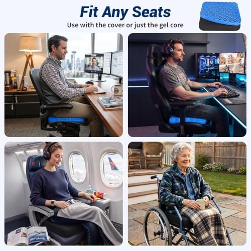 Gel Cooling Seat Cushion for Office Chair, Car Seat - Image 6