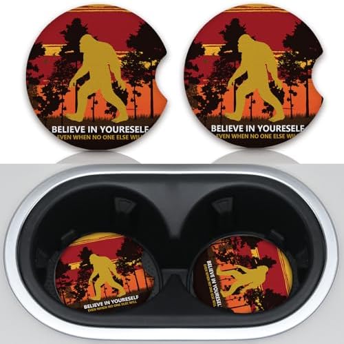 Believe in Yourself Anti-Slip Rubber Car Cup Mat by Unknown