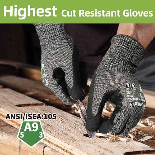 Schwer 12 Pairs ProGuard Highest Level Cut Resistant Work Gloves PR3326 - Image 2