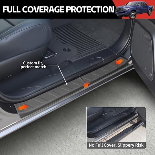 Door Sill Guards Kit Fit for 2019-2026 Chevy Silverado&GMC Sierra 1500 - Image 3