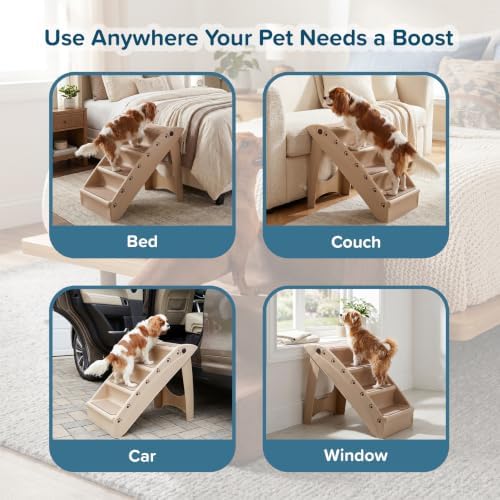 Pet Stairs - Home and Vehicle Foldable Nonslip Dog Steps - - Image 6