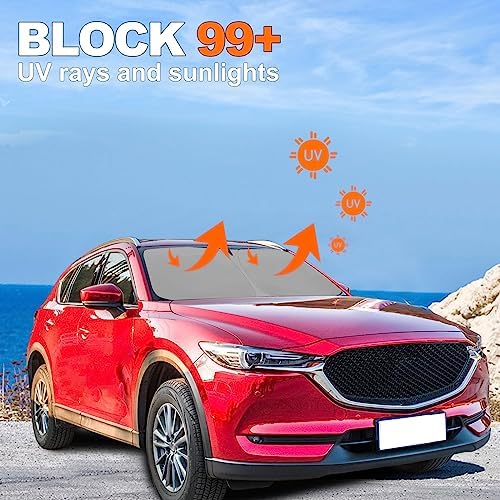 Foldable Front Windshield Sunshade fit - Image 3