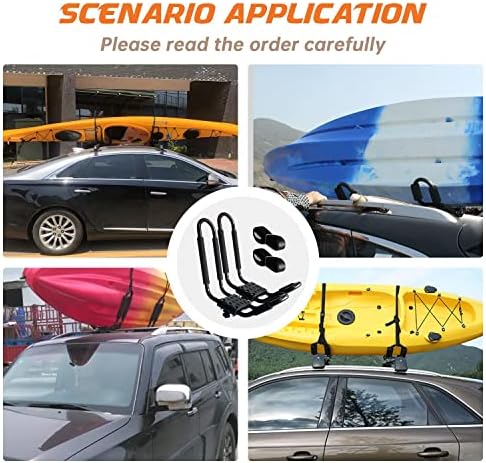 Kayak Roof Rack, 1 Pair J-Bar Roof Rack - Image 7