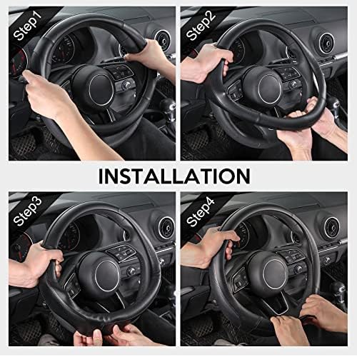 SEG Direct Steering Wheel Cover 14-14.25 inch Heavy-Duty - Image 6