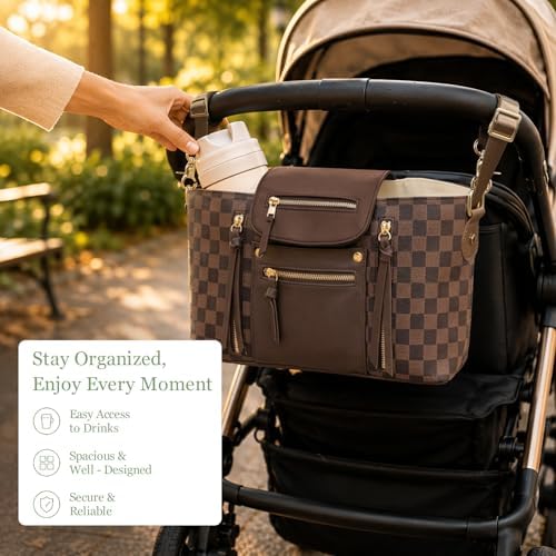 miss fong Checkered Stroller Caddy - Image 2