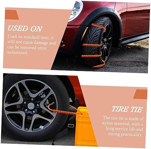 10Pcs Tire Strap Emergency Nylon Chain Anti-Skid - Image 5