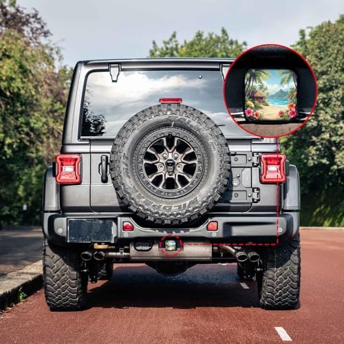 2 Inch Tropical Beach House Trailer Hitch Cover Rubber Receiver Tube Plug Cap - Image 6