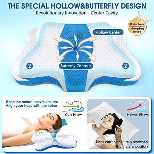 CHxxy Memory Foam Pillows, Cervical Pillow - Image 3