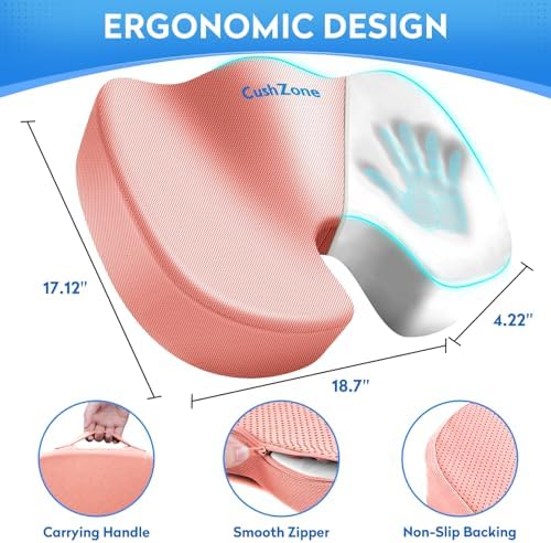 CushZone XXL Memory Foam Seat Cushion - Image 3