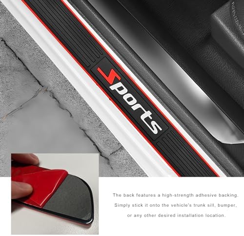 4 PCS Car Door Sill Protector, Anti-Scratch Automotive Threshold Protective - Image 5