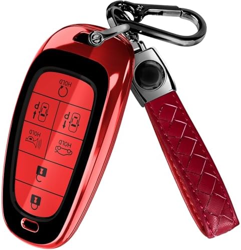 Lucrum Compatible with Hyundai Key Fob Cover & Keychain by Lucrum