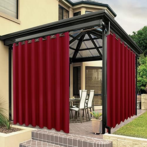 BONZER Outdoor Curtains for Patio Waterproof Thick Privacy Extra Wide by Bonzer