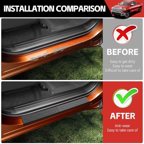 Door Sill Guards Kit Fit for 2020-2026 Nissan Titan Accessories Entry Guard - Image 2