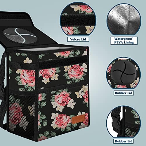 Femuar Car Trash Can Leak Proof Car Trash Bag Waterproof Car Garbage Can - Image 5