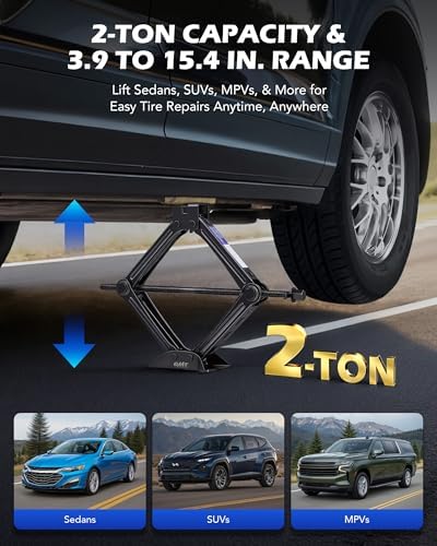 OMT 2 Ton Scissor Jack, 4409 Lb. - Image 2