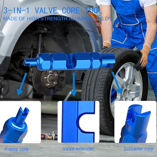 Suaika Brand Tire Valve Stem and Valve Core Removal Tool Set - Image 3